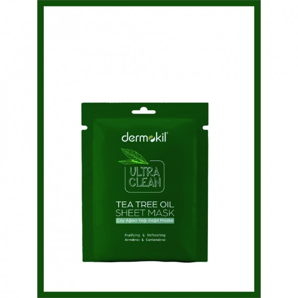 DERMOKİL Çay Ağacı Yağı Kağıt Maske 20 ml