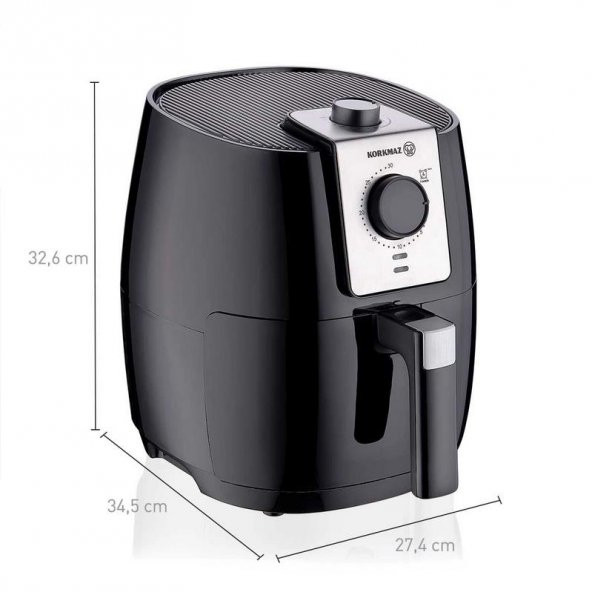 Korkmaz A887 Air Fix Airfryer 5 Litre 1500 W - 2