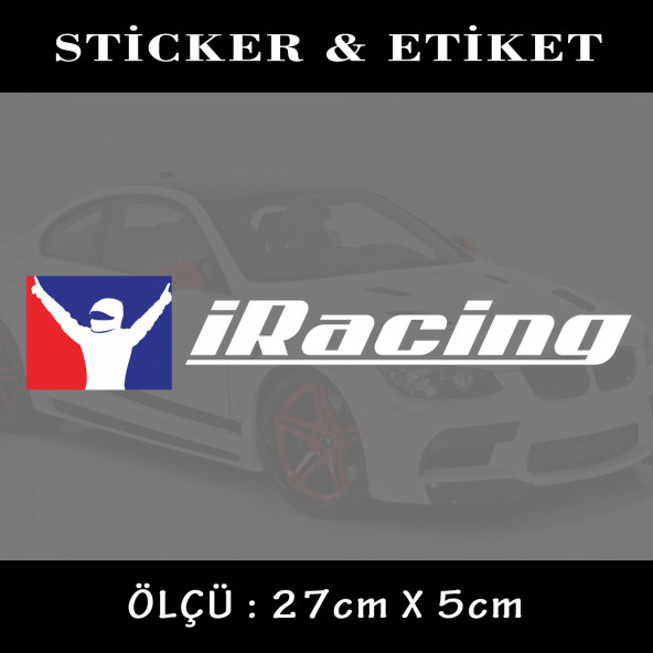 racing sticker - 2 adet oto sticker yapıştırma etiket - araba motosiklet dolap kamyon atv uyumlu