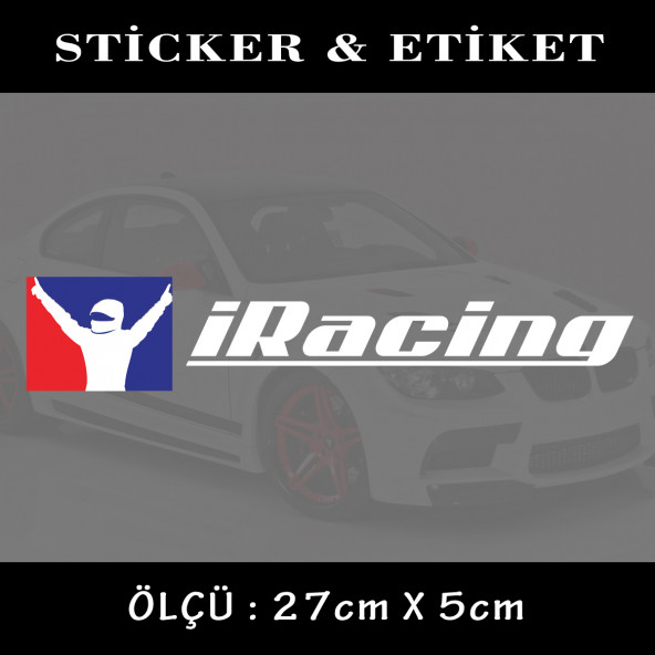 racing sticker - oto sticker yapıştırma etiket - araba motosiklet dolap kamyon atv uyumlu