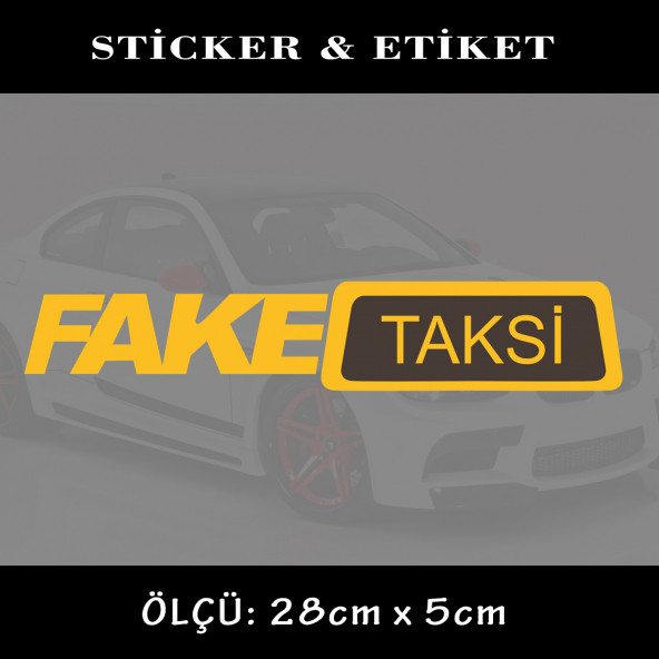 taksi - oto sticker yapıştırma etiket - araba motosiklet dolap kamyon atv uyumlu