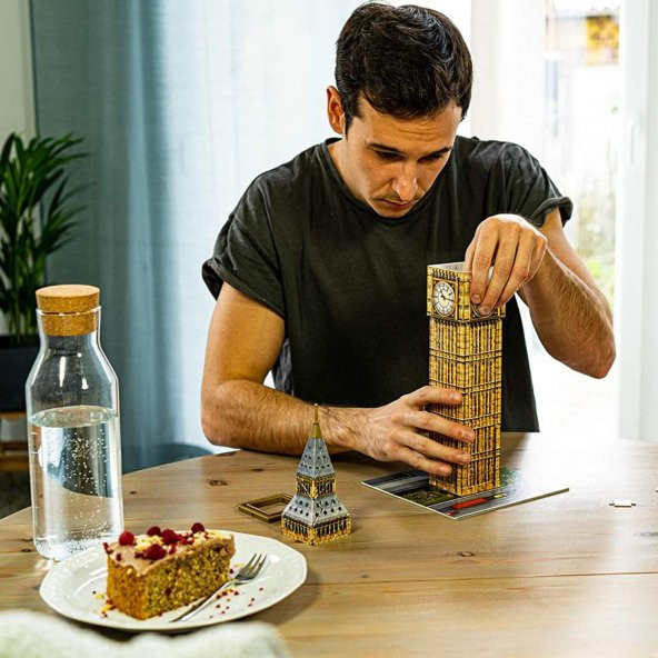 Ravensburger 3 Boyutlu 216 Parçalı Plastik Puzzle Big Ben Saat Kulesi-125548 - 3