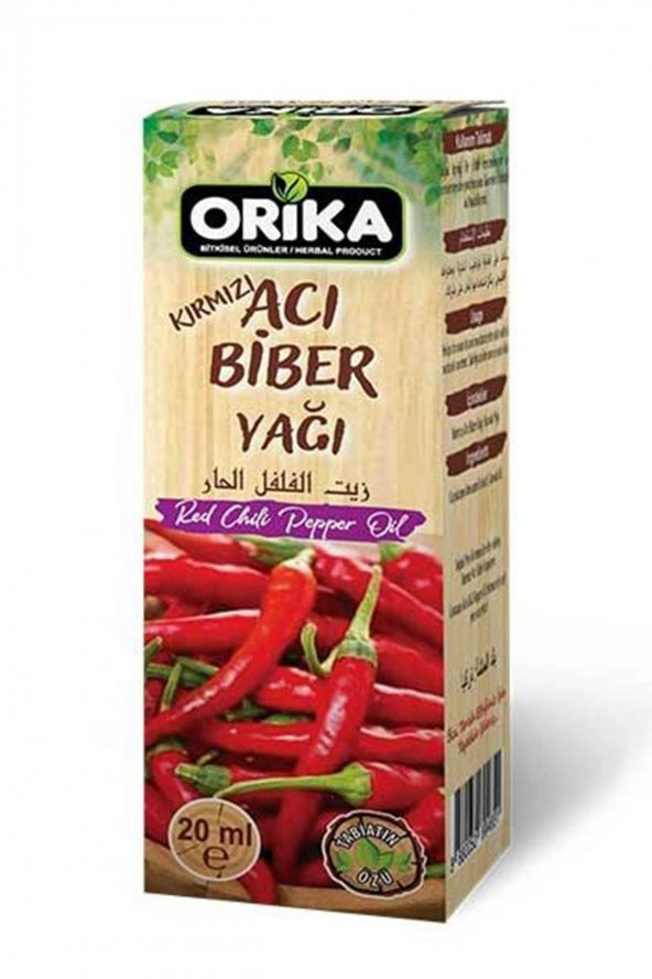 Kırmızı Acı Biber Yağı 20 Ml.