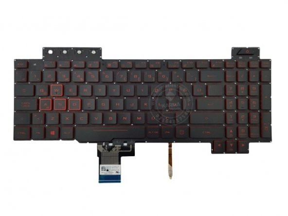 Asus FX505G FX705D Notebook Klavyesi - Siyah - TR - Işıklı