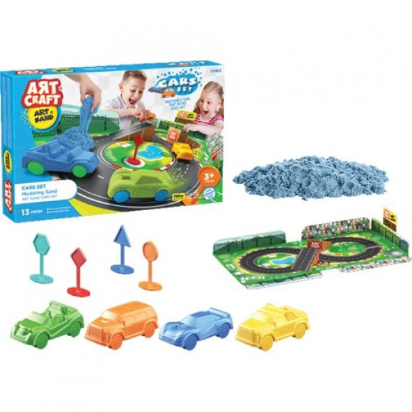 Arabalar Seti Kinetik Oyun Kumu 03463 - 3