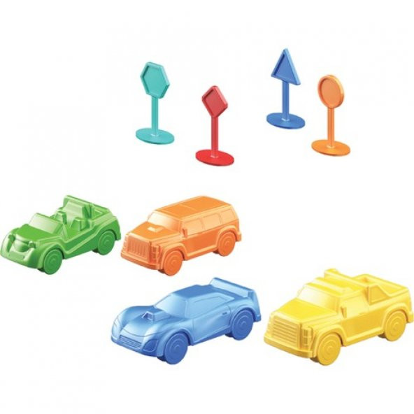 Arabalar Seti Kinetik Oyun Kumu 03463 - 4