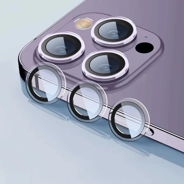 Apple iPhone 14 Pro Max CL-07 Kamera Lens Koruyucu Lyon Tech  Renksiz