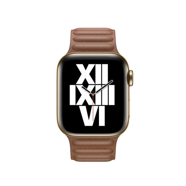 ​​​Apple Watch Ultra 49mm Kordon Saat Değildir. KRD-34 Deri Strap Kayış Lyon Tech  Kahverengi