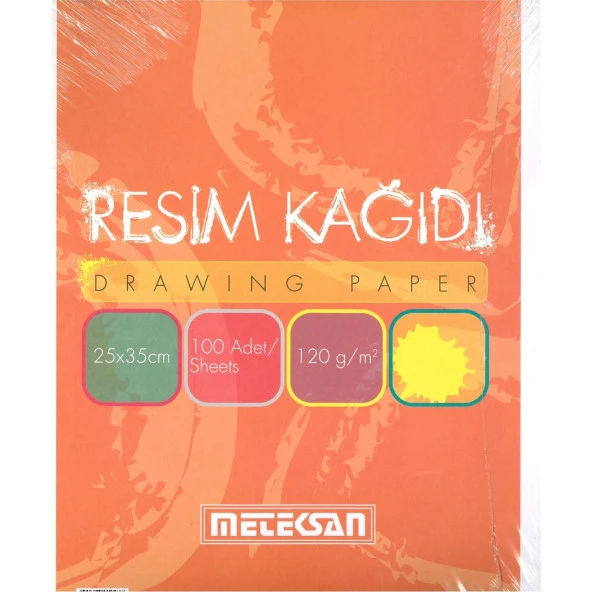 METEKSAN 25X35 RESİM KAĞIDI 120gr 100 lü