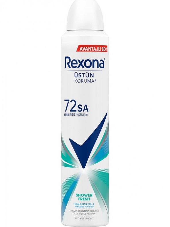Rexona Kadın Sprey Deodorant Shower Fresh 72 Saat Kesintisiz Üstün Koruma 200 ml - 4