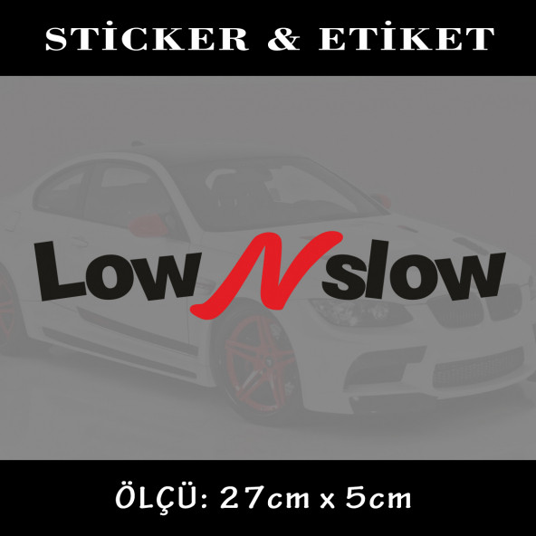 slow tuning yazı- oto sticker yapıştırma etiket - araba motosiklet dolap kamyon atv uyumlu