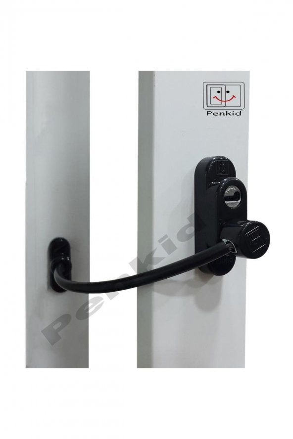 Çelik Halatlı Pvc Pencere Emniyet Çocuk Güvenlik Kilidi - 2