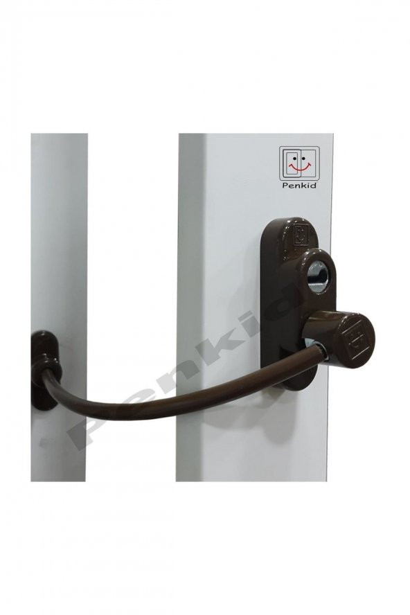 Çelik Halatlı Pvc Pencere Emniyet Çocuk Güvenlik Kilidi - 4