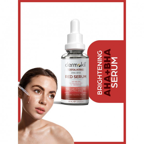 DERMOKİL Exfoliating Aha+Bha Red Serum 30 ml - 4