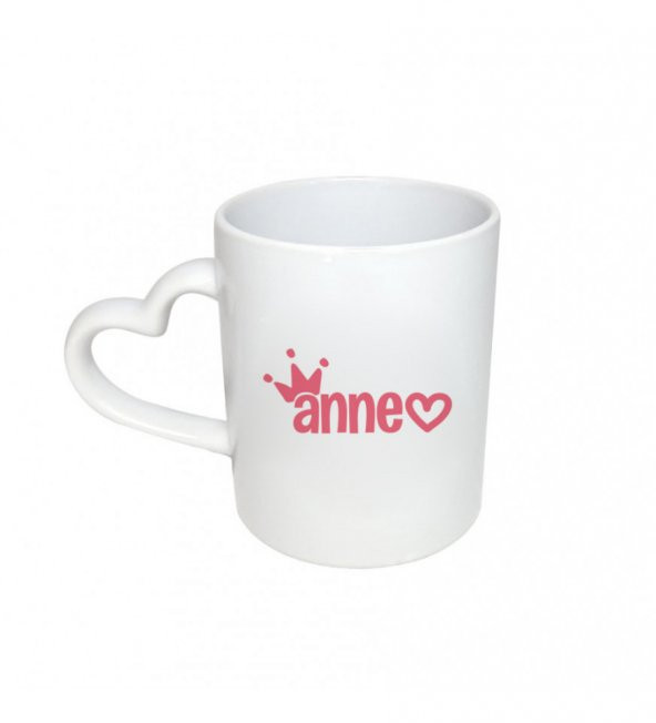 Kişiye Özel Anneler Günü Fotoğraf Baskılı Kalp Kulplu Kupa Bardak HK2652 - Resim 4