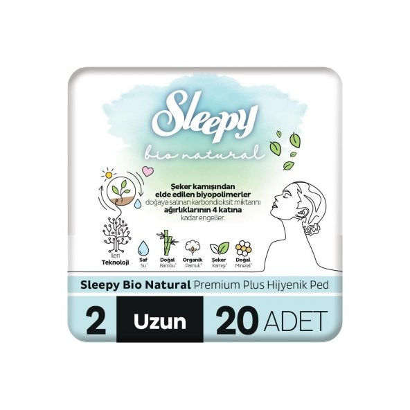 Sleepy Bio Natural Super Eco Uzun Ped 20Li
