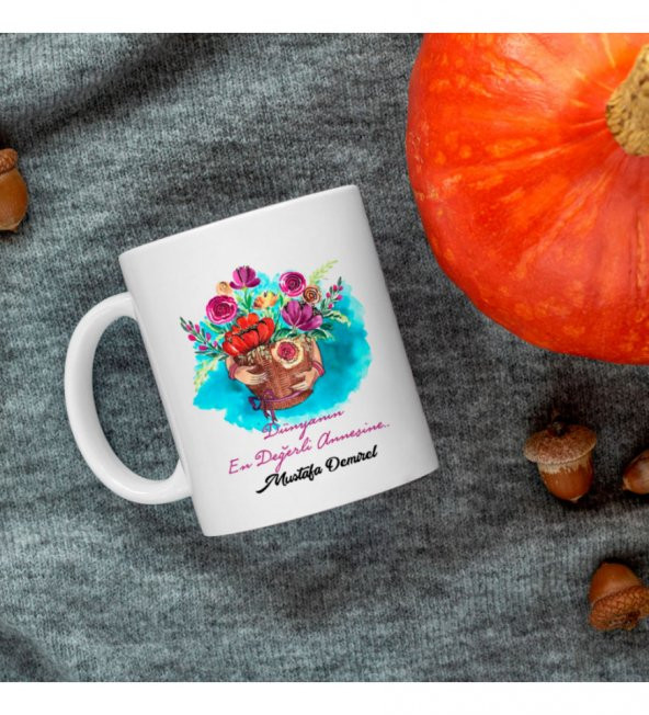 Kişiye Özel Anneler Günü Baskılı Kupa Bardak HK2628 ürün görseli