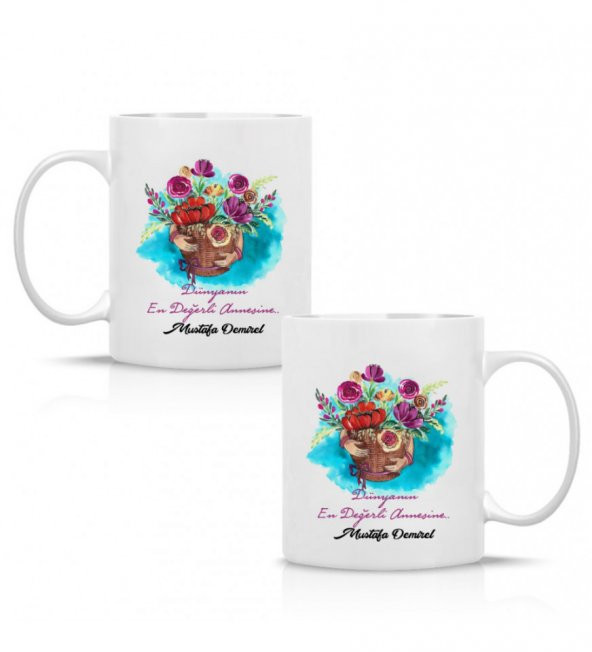 Kişiye Özel Anneler Günü Baskılı Kupa Bardak HK2628 - Resim 3