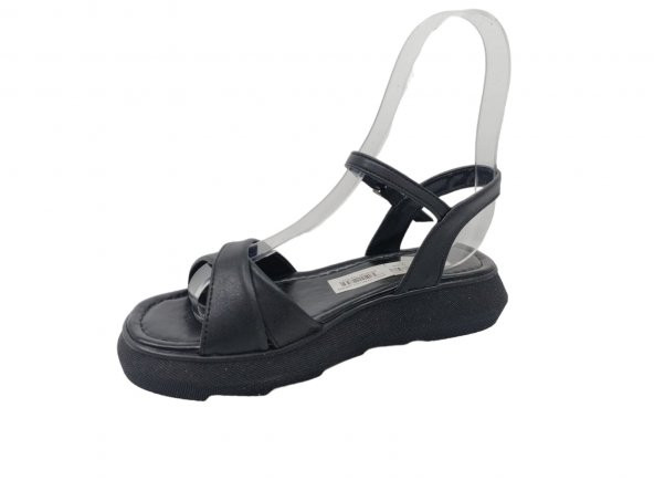Zerhan C605 Kadın Siyah Sandalet - 3