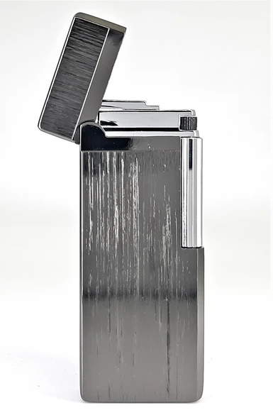 Slim Metal Çakmak - Black Ice - Taşlı Gazlı - 3