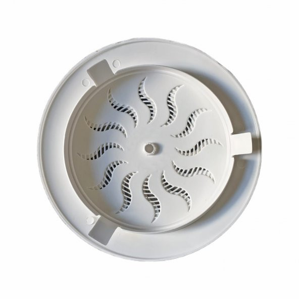 Aletçantam Beyaz Baca Deliği Kapağı Ayarlı Menfez Kapak - 5 adet - Resim 2