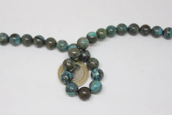 Krizokol Taşı 10mm/adet (Boyalıdır) - Resim 2