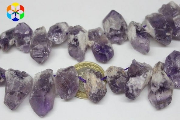 Ametist Taşı Ham Parçalar/adet - Resim 3