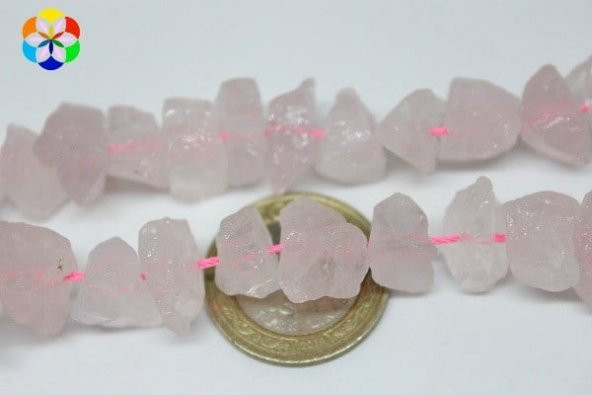 Pembe Kuvars Taşı Ham Parçalar/adet - Resim 2
