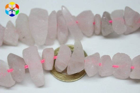 Pembe Kuvars Taşı Ham Parçalar/adet - Resim 2