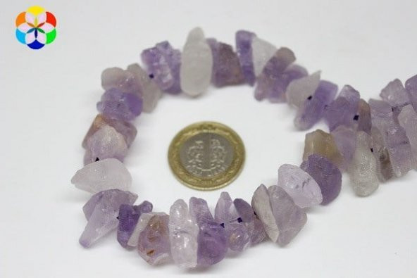 Ametist Taşı Açık-Şeffaf Renk Kristalize Ham Parçalar/adet ürün görseli