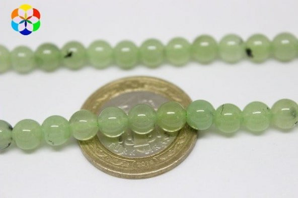 Prehnit (Prinayt) Taşı 6mm/adet ürün görseli 1