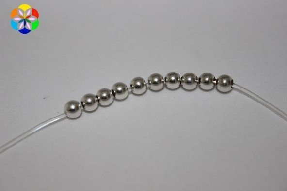 Gümüş Boncuk 4mm - Resim 2