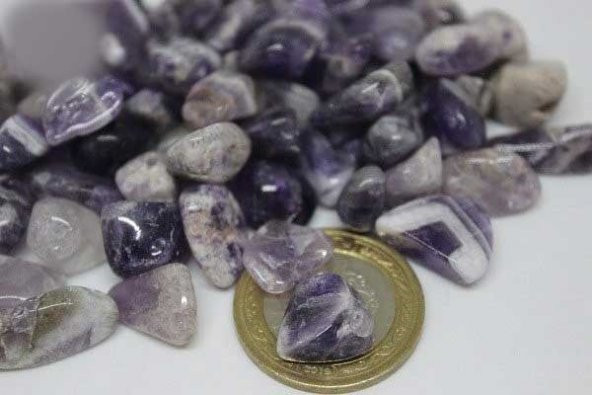 Ametist Taşı Leblebi Boy 50 Gram - 3