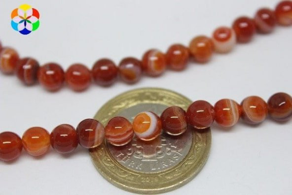 Akik Taşı 6mm/adet (7666-1) ürün görseli 1