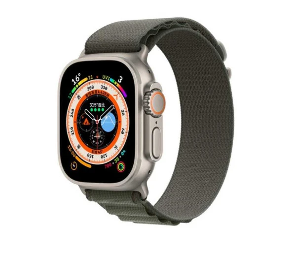 Apple Watch 7 41mm Zore KRD-74 Hasır Kordon Saat Değildir.  Yeşil