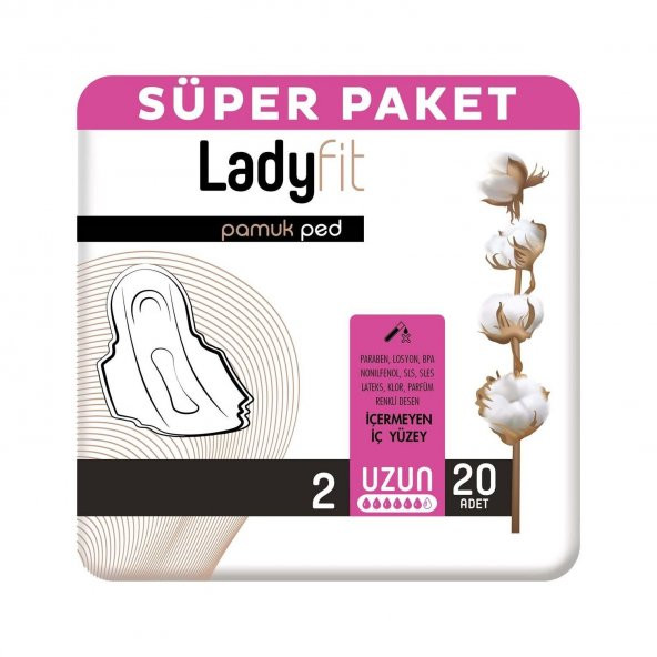LadyFıt Pamuklu Super Uzun 20Li