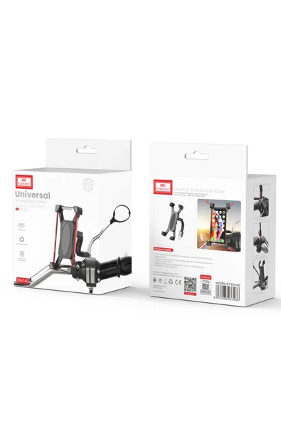 Fuchsia 360 Ayarlanabilir Bisiklet Motosiklet Cep Telefonu Tutucu - Resim 6