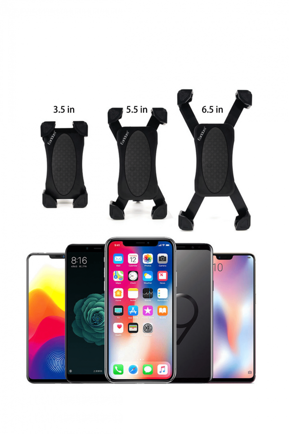 Fuchsia 360 Ayarlanabilir Bisiklet Bisiklet Motosiklet Cep Telefonu Tutucu - 2