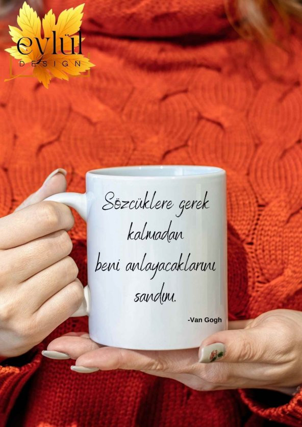 Van Gogh Edebiyat Özel Tasarım Baskılı Kupa Bardak Roman Kupa Bardak 001