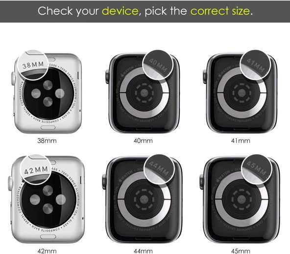 Apple Watch 7/8/9 45mm Full Kenar Taşlı Sert PC Kasa Ve Ekran Koruyucu - 9