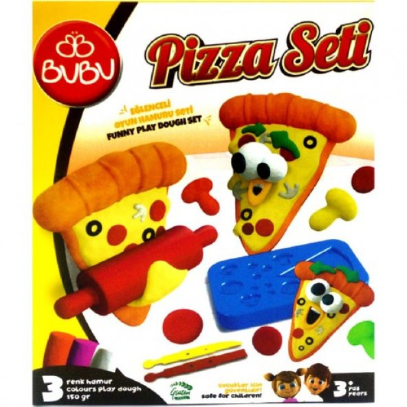 Bu-Bu Oyun Hamuru Seti Pizza (S) BUBU-OH0020 - 2