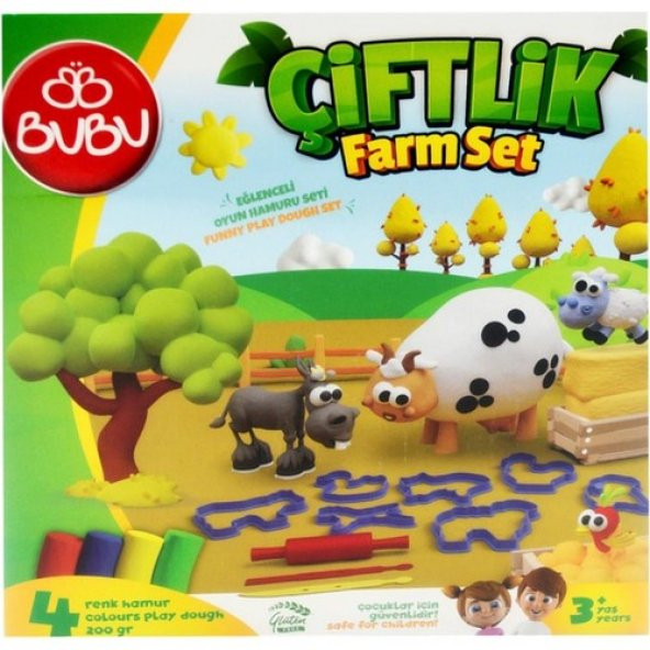 Bu-Bu Oyun Hamuru Seti Çiftlik (M) BUBU-OH0017 - 2