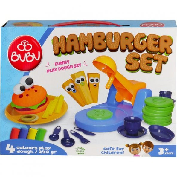 Bu-Bu Oyun Hamuru Seti Hamburger (L) BUBU-OH0010