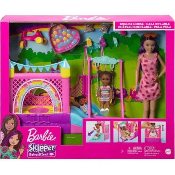 Barbie Bebek Bakıcısı Skipper Oyun Evi Seti HHB67 - Resim 6