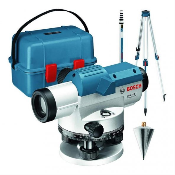 Bosch  Gol 32 D + BT 160 + GR 500 Mira Ölçüm Cihazı 0601068502