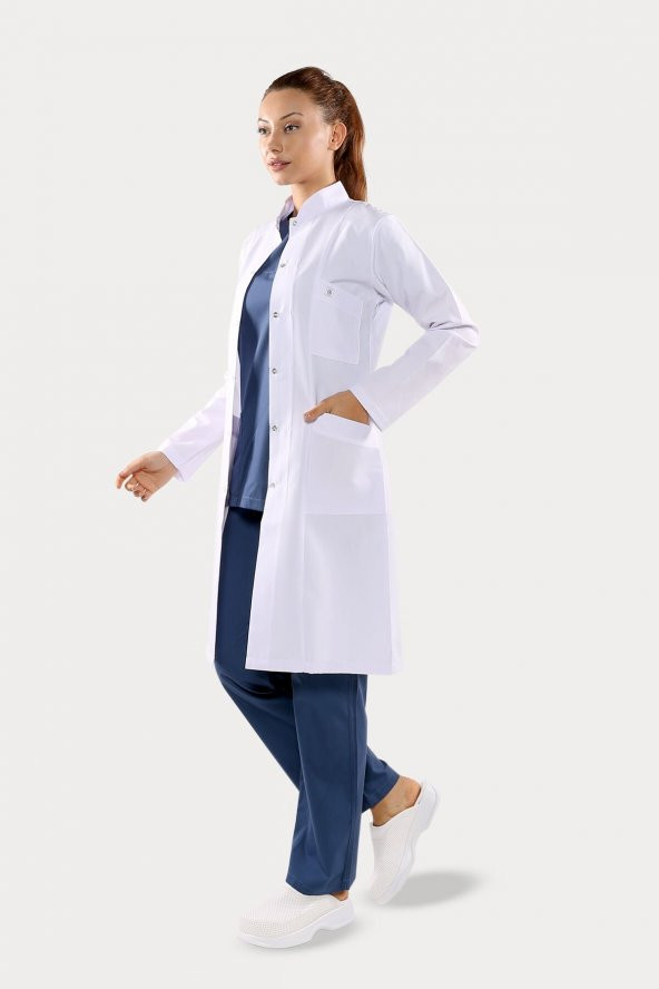 Uzun Kol Beyaz Uzun Boy Hakim Yaka Doktor, Hemşire ve Öğretmen Önlüğü