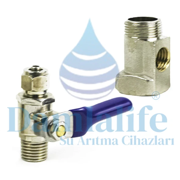 damlalife 3/8 su arıtma hat alma bağlantı aparatı ürün görseli 1