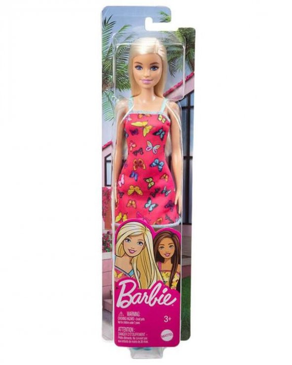 Barbie Şık Bebekler Kırmızı Elbiseli HBV05