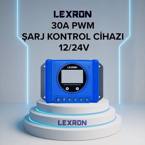 Lexron 30a Amper Pwm Solar Güneş Akü Şarj Kontrol Cihazı ürün görseli 1