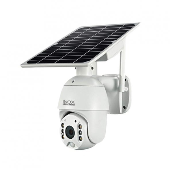 Inox-210ipc 4 G Solar Kamera Ptz Mini Piller Dahil Sd Kart Destekli- Güneş Panelli Kamera